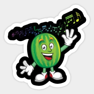 'Dancing Watermelon' Hilarous Watermelon Gift Sticker